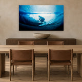Tahiti Underwater by Aaron Chang, shown in a modern dining room