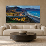 Torrey Pines South Pano by Aaron Chang, shown in a modern living room