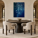 Tonga Bubbles by Aaron Chang, shown in an arched dining room