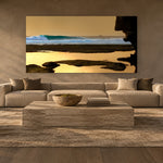 Uluwatu by Aaron Chang, shown in a plaster-walled living room