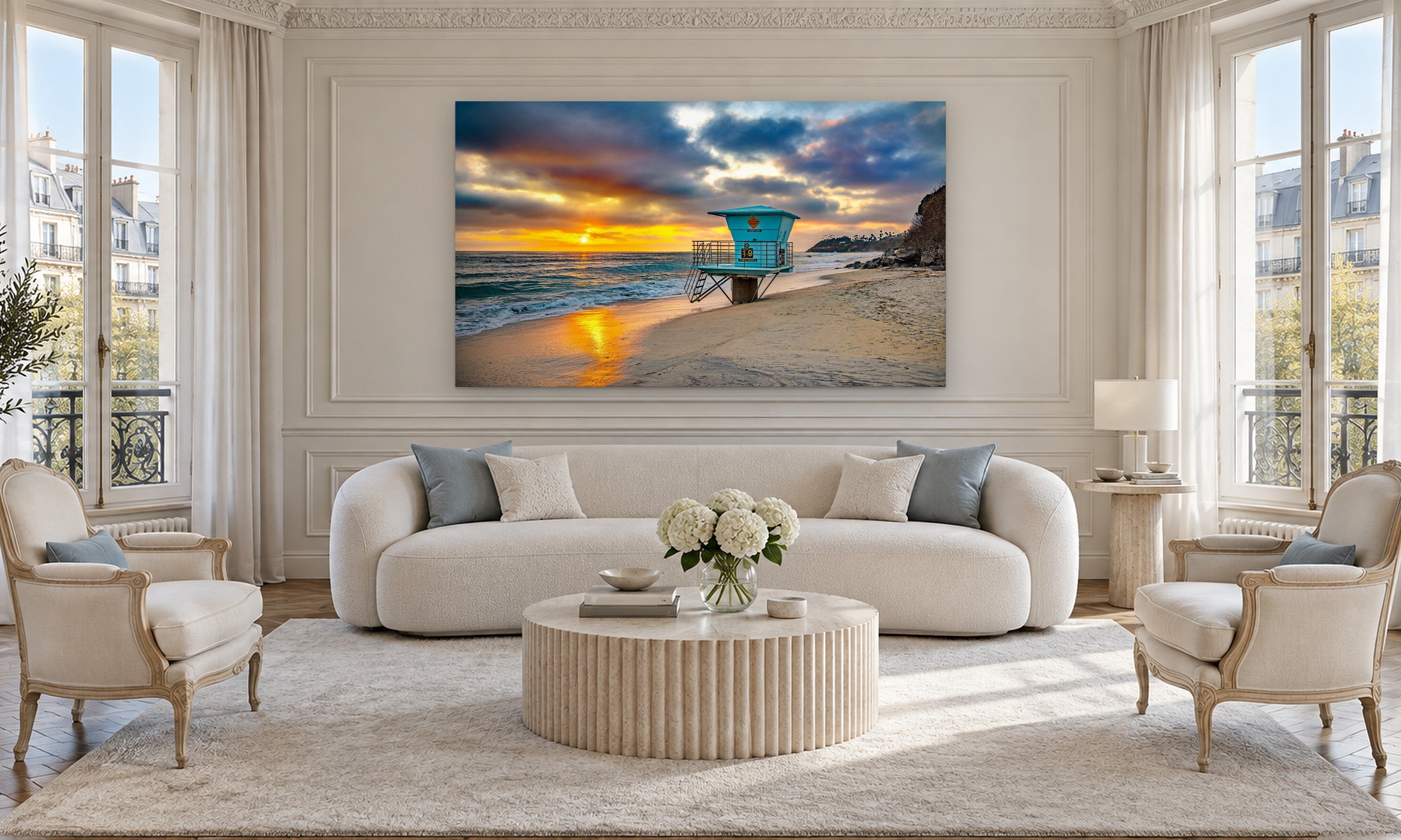 Summer at Swami's by Aaron Chang, shown in a Parisian salon