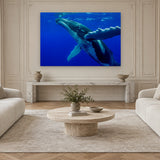 Whale Encounter by Aaron Chang, shown in a Parisian sitting room