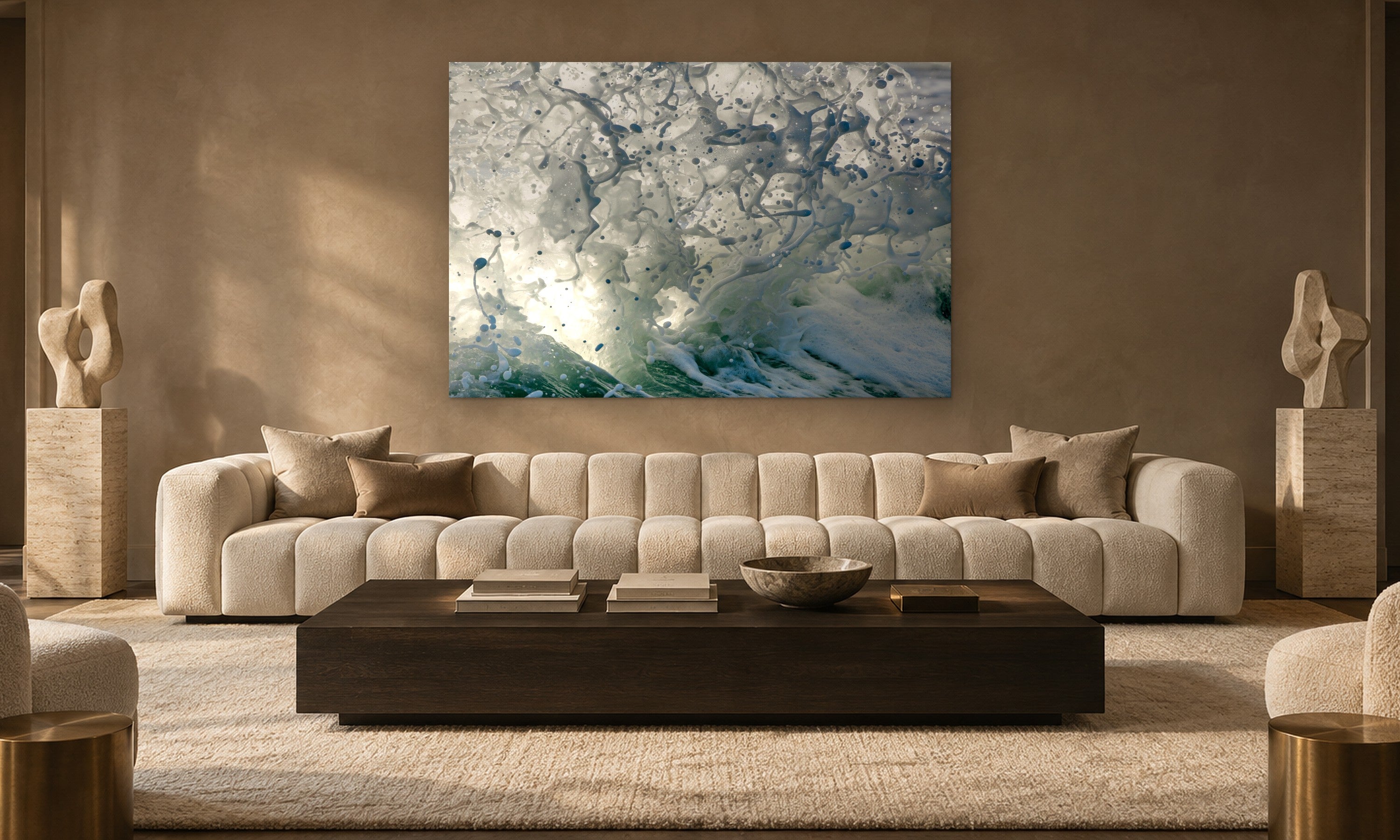 Water Matrix by Aaron Chang, shown in a modern lounge