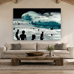 Waimea Silhouettes by Aaron Chang, shown in a farmhouse great room