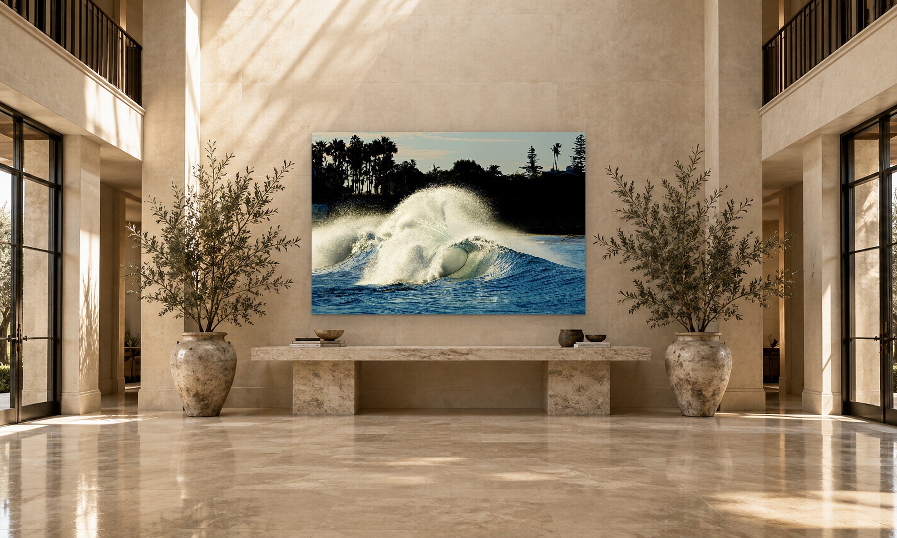 Wings of Desire by Aaron Chang, shown in a grand entry hall