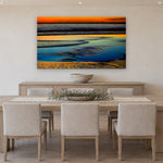 Whisper by Aaron Chang, shown in a coastal dining room