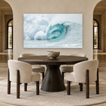 White Wisp by Aaron Chang, shown in an arched dining room