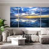 Blue Reflection Triptych