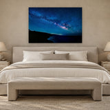 Big Sur Milky Way by Aaron Chang, shown in a serene bedroom
