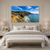 Bixby Bridge by Aaron Chang, shown in a Parisian bedroom