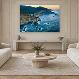 Bixby Sunrise by Aaron Chang, shown in a Parisian sitting room