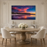 Brush Stroke Sky by Aaron Chang, shown in a Parisian dining room