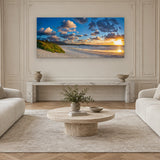 Carmel Beach Beauty by Aaron Chang, shown in a Parisian sitting room
