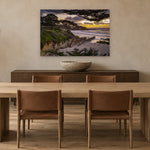 Beach Stairs by Aaron Chang, shown in a modern dining room
