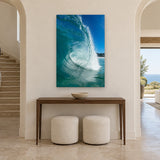 Carmel Crystal by Aaron Chang, shown in an arched entry hall