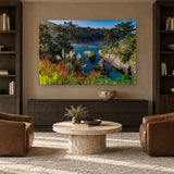 Carmel Highlands by Aaron Chang, shown in a library