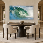 Carmel Jade by Aaron Chang, shown in an arched dining room