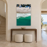 Carmel Morning by Aaron Chang, shown in an arched entry hall