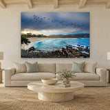 Carmel River Reserve by Aaron Chang, shown in a coastal living room