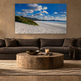 Carmel White Sands by Aaron Chang, shown in a warm modern living room