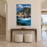 Cypress Cove Vertical by Aaron Chang, shown in an arched entry hall