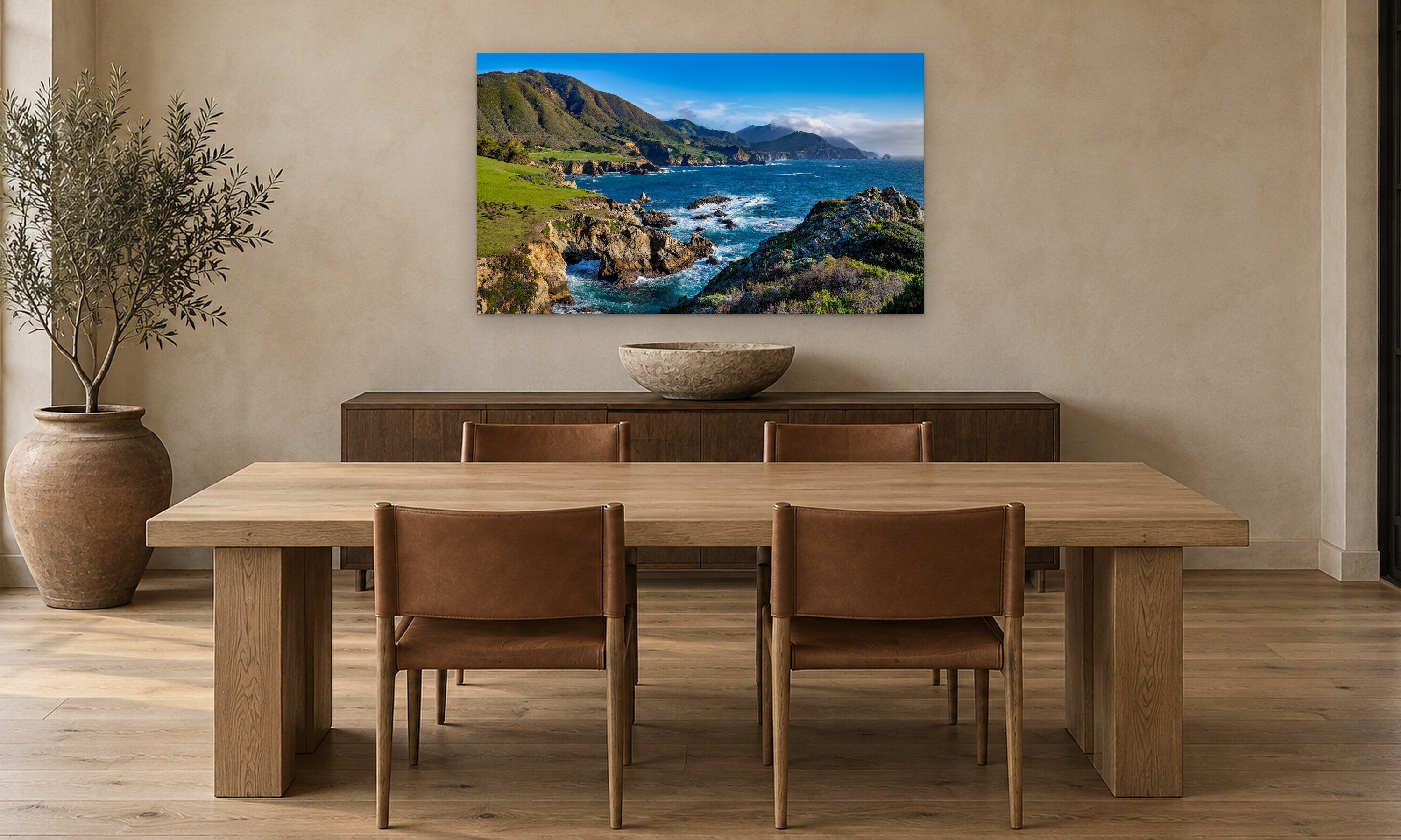 El Sur Grande by Aaron Chang, shown in a modern dining room