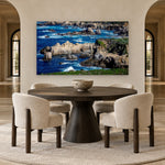 Garrapata Lookout by Aaron Chang, shown in an arched dining room