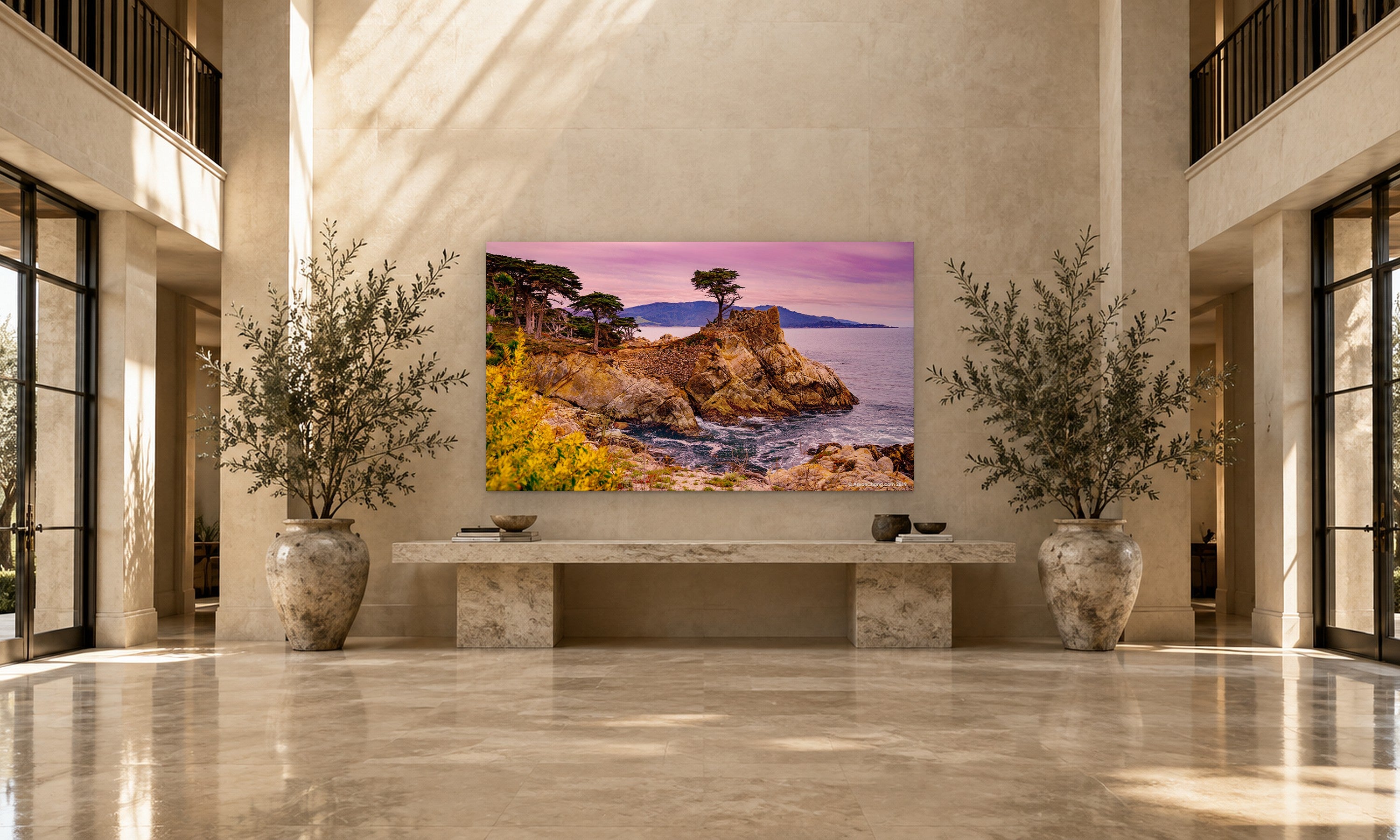Harmony by Aaron Chang, shown in a grand entry hall