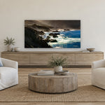 Highway 1 by Aaron Chang, shown in a coastal family room