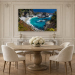 Julia Pfeiffer Burns State Park by Aaron Chang, shown in a Parisian dining room