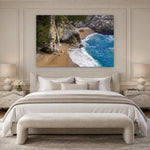 McWay Falls Detail by Aaron Chang, shown in a Parisian bedroom