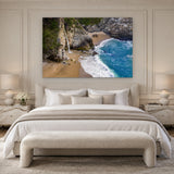 McWay Falls Detail by Aaron Chang, shown in a Parisian bedroom