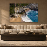McWay Falls Detail by Aaron Chang, shown in a modern lounge