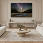 Pfeiffer Night Sky by Aaron Chang, shown in a Parisian sitting room
