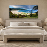 River Beach Sanctuary by Aaron Chang, shown in a serene bedroom