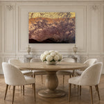 Salt Water Rhapsody by Aaron Chang, shown in a Parisian dining room