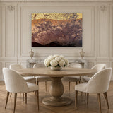 Salt Water Rhapsody by Aaron Chang, shown in a Parisian dining room