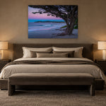 Sunrise Carmel Beach by Aaron Chang, shown in an elegant bedroom