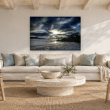 Transcendence by Aaron Chang, shown in a beach-house living room