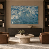 White Water Horses by Aaron Chang, shown in a library