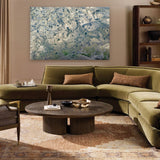 Pulse by Aaron Chang, shown in a living room with a curved sofa