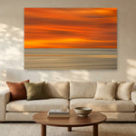 Hope Rising 60" x 40" wall art in a sunlit modern living room