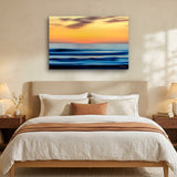 Last Surf 54" x 36" wall art in a modern bedroom