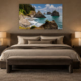 Secret Beach by Aaron Chang, shown in an elegant bedroom