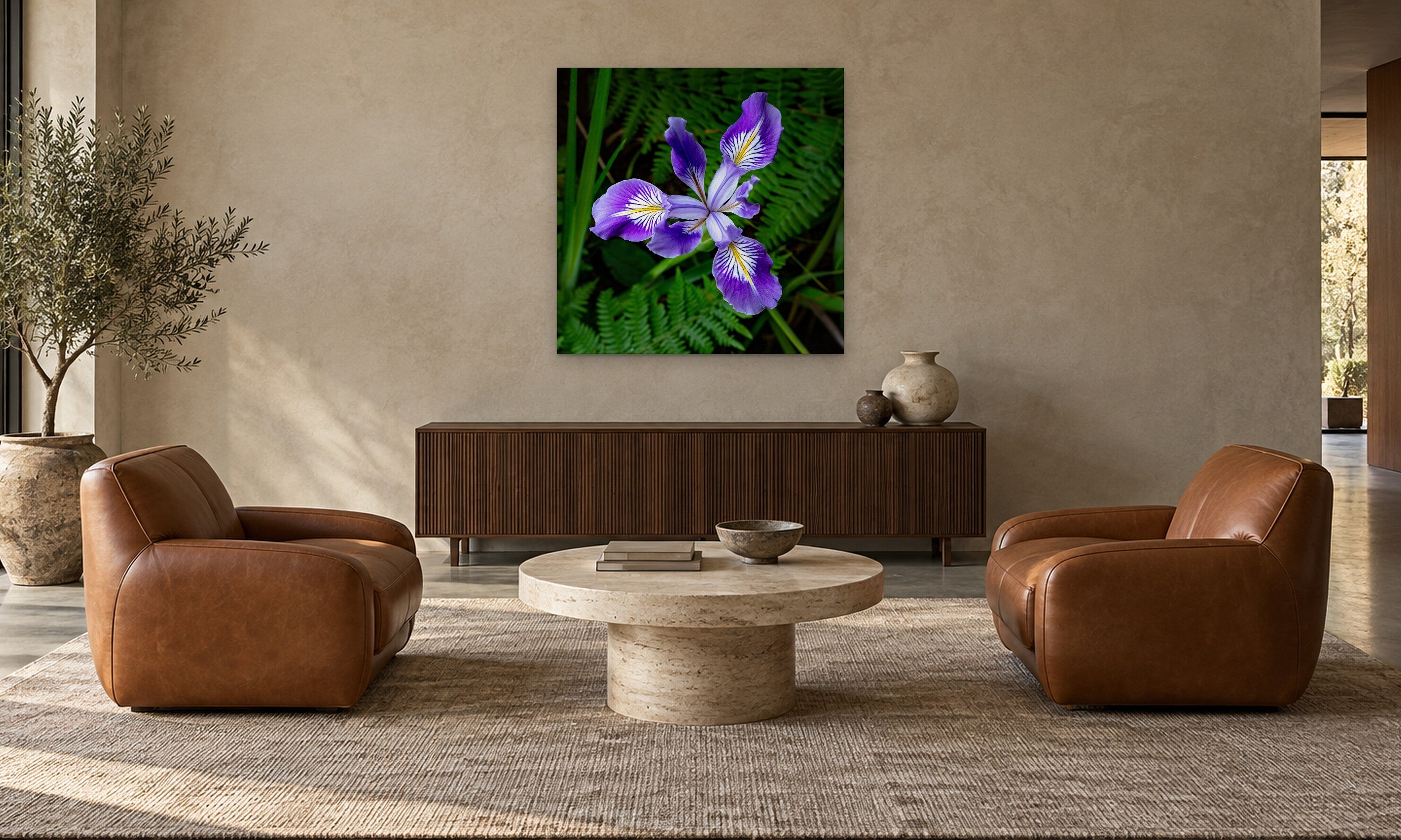 Wild Orchid by Aaron Chang, shown in a collector’s lounge