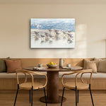 Piper Parade 42" x 28" wall art in a modern breakfast nook