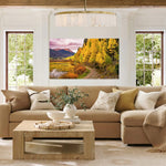 Red Mountain Gold by Aaron Chang, shown in a living room