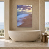 Beach Sand Vertical by Aaron Chang, shown in a spa bathroom
