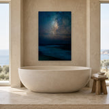 Big Sur Starry Night by Aaron Chang, shown in a spa bathroom