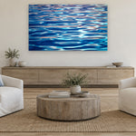 Heaven's Sky by Aaron Chang, shown in a coastal family room